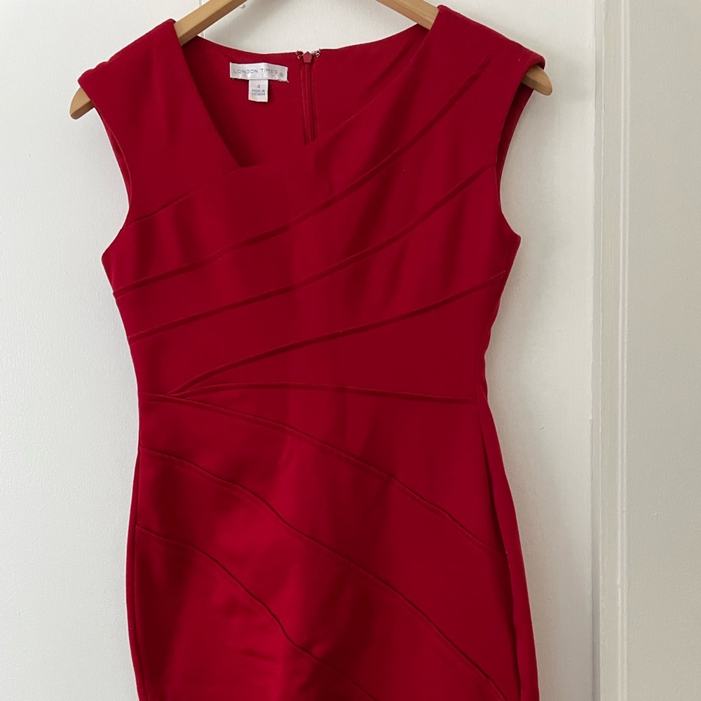 London Times Red Dress